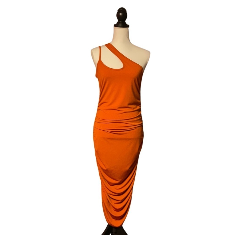 One Shoulder Cut Out Bodycon Dress